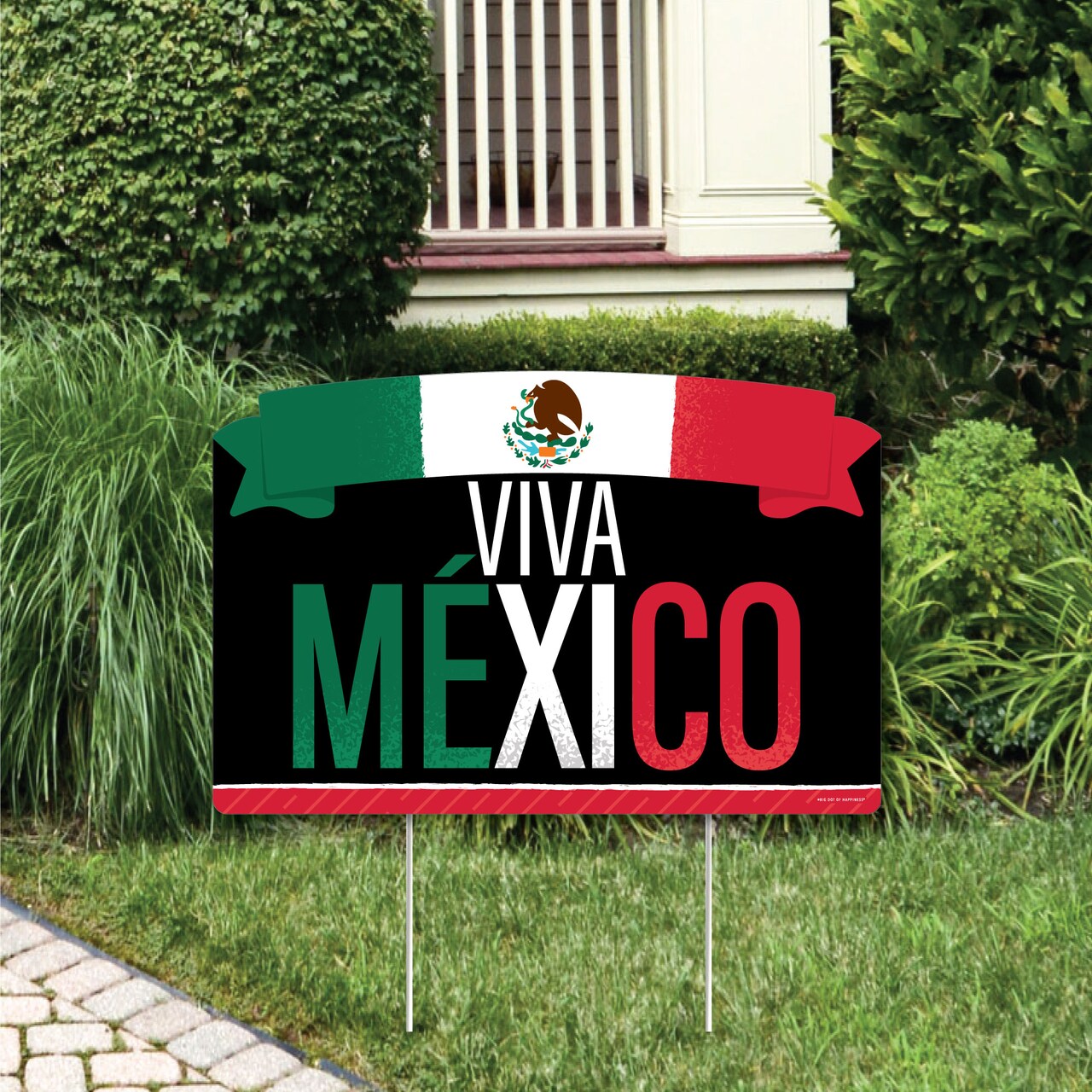 Big Dot of Happiness Viva Mexico - Mexican Independence Day Party Yard Sign Lawn Decorations - Viva Mexico Party Yardy Sign